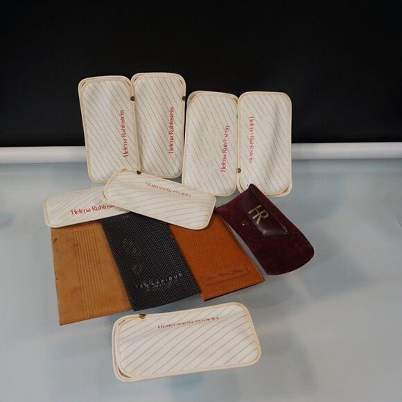 Salvage Soft Eyeglass Cases Italy France Repurpose Crafts Assemblage - Picture 1 of 11